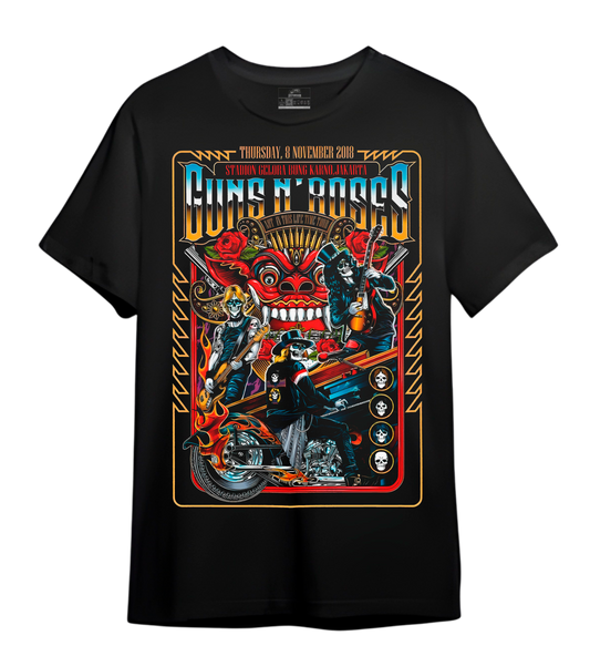 CAMISETA GUNS N' ROSES / TOUR 2018 INDONESIA