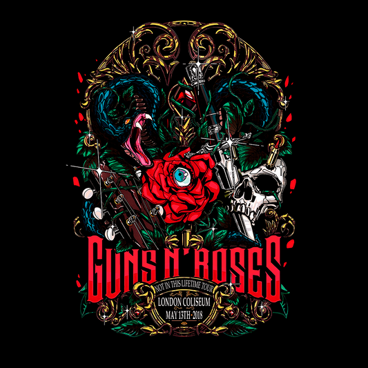 CAMISETA GUNS N' ROSES / TOUR 2018 LONDRES