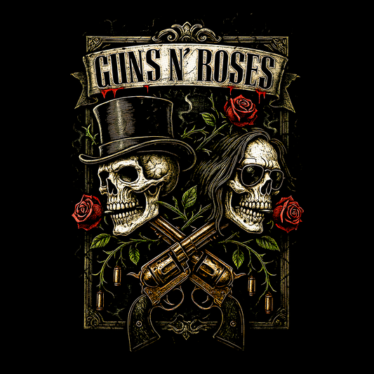 CAMISETA GUNS N' ROSES / SKULLS