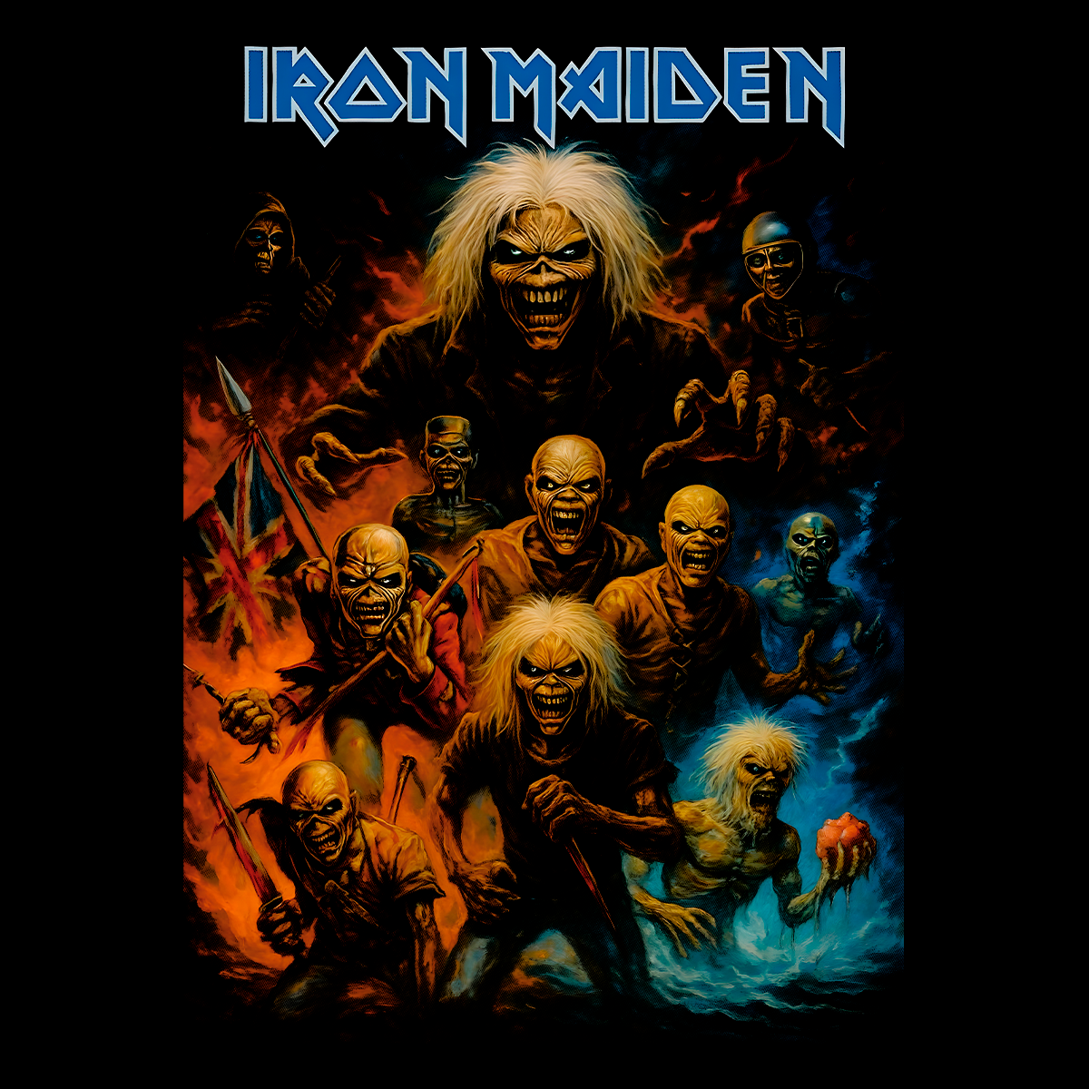 CAMISETA IRON MAIDEN /  EDDIE THE DARK