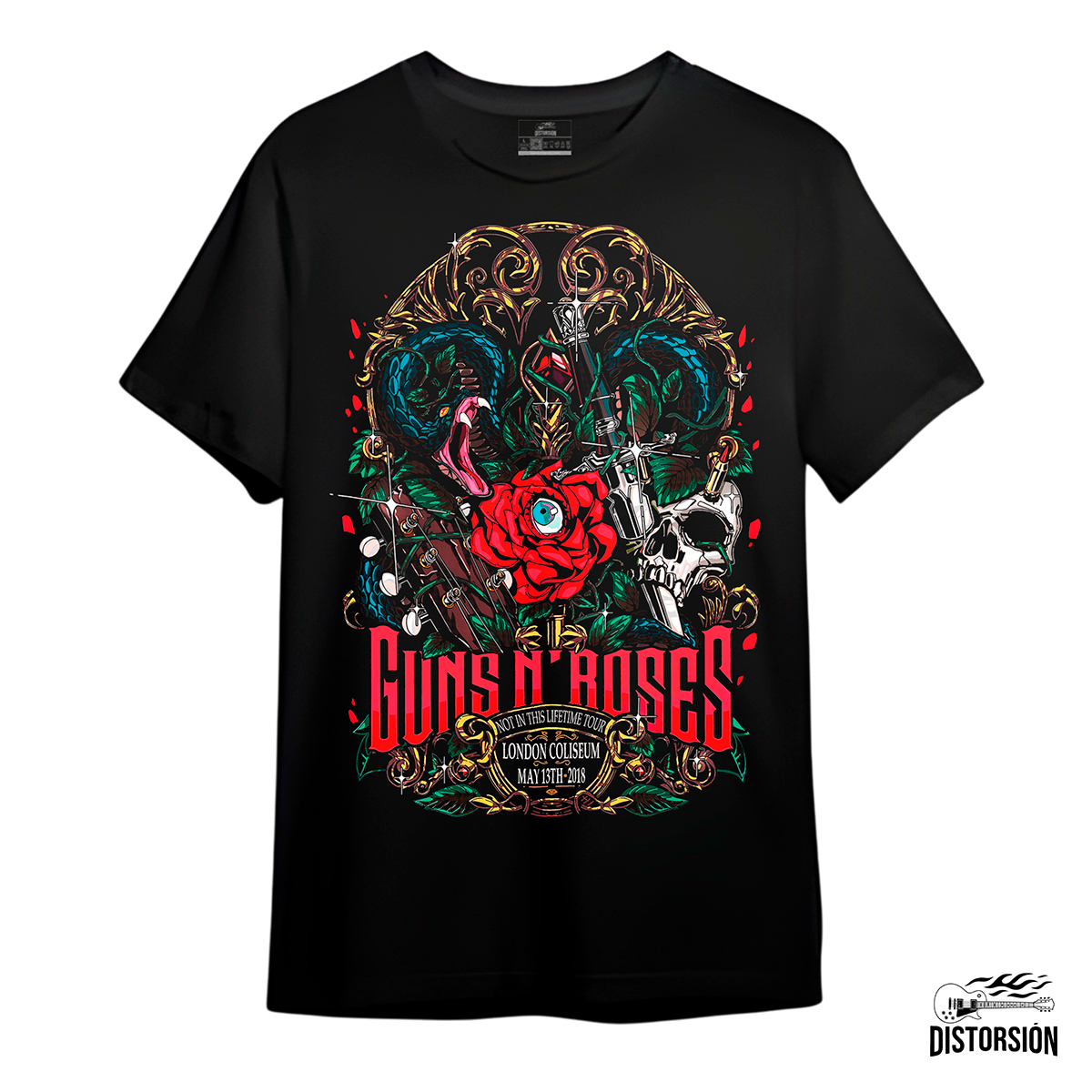 CAMISETA GUNS N' ROSES / TOUR 2018 LONDRES
